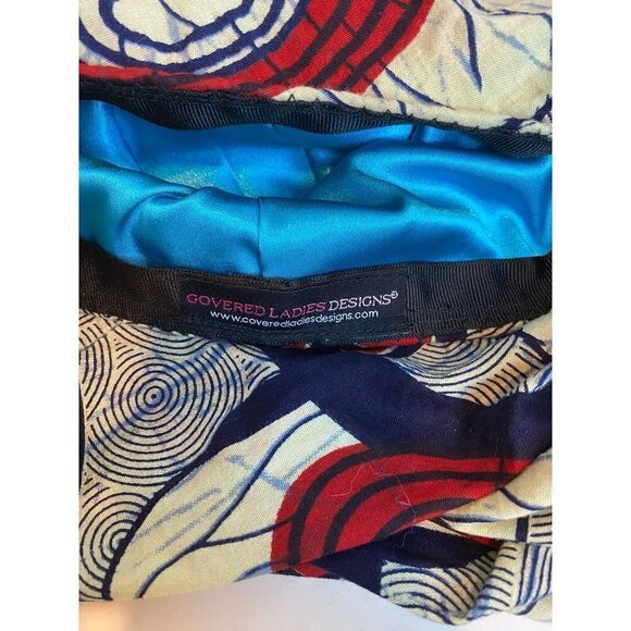 Headwrap Bonnet Turban African Printed Colorful - Picture 5 of 9